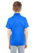 UltraClub 8210Y Youth Cool & Dry Moisture Wicking Short Sleeve Polo Shirt Royal Blue Model Back