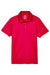 UltraClub 8210Y Youth Cool & Dry Moisture Wicking Short Sleeve Polo Shirt Red Flat Front