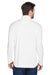 UltraClub 8230 Mens Cool & Dry Moisture Wicking 1/4 Zip Sweatshirt White Model Back