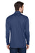 UltraClub 8230 Mens Cool & Dry Moisture Wicking 1/4 Zip Sweatshirt Navy Blue Model Back