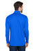 UltraClub 8230 Mens Cool & Dry Moisture Wicking 1/4 Zip Sweatshirt Kyanos Blue Model Back