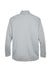 UltraClub 8230 Mens Cool & Dry Moisture Wicking 1/4 Zip Sweatshirt Grey Flat Back