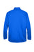 UltraClub 8230 Mens Cool & Dry Moisture Wicking 1/4 Zip Sweatshirt Kyanos Blue Flat Back