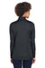 UltraClub 8230L Womens Cool & Dry Moisture Wicking 1/4 Zip Sweatshirt Black Model Back