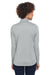 UltraClub 8230L Womens Cool & Dry Moisture Wicking 1/4 Zip Sweatshirt Grey Model Back