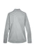 UltraClub 8230L Womens Cool & Dry Moisture Wicking 1/4 Zip Sweatshirt Grey Flat Back