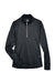 UltraClub 8230L Womens Cool & Dry Moisture Wicking 1/4 Zip Sweatshirt Black Flat Front