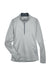 UltraClub 8230L Womens Cool & Dry Moisture Wicking 1/4 Zip Sweatshirt Grey Flat Front