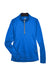 UltraClub 8230L Womens Cool & Dry Moisture Wicking 1/4 Zip Sweatshirt Kyanos Blue Flat Front