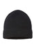 Atlantis Headwear MAPLE Mens Sustainable Finish Edge Cuffed Beanie Black Flat Front