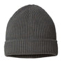 Atlantis Headwear Mens Sustainable Finish Edge Cuffed Beanie - Dark Grey - NEW