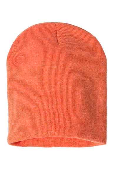 Sportsman SP08 Mens Beanie Heather Orange Flat Front