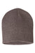 Sportsman SP08 Mens Beanie Heather Brown Flat Front