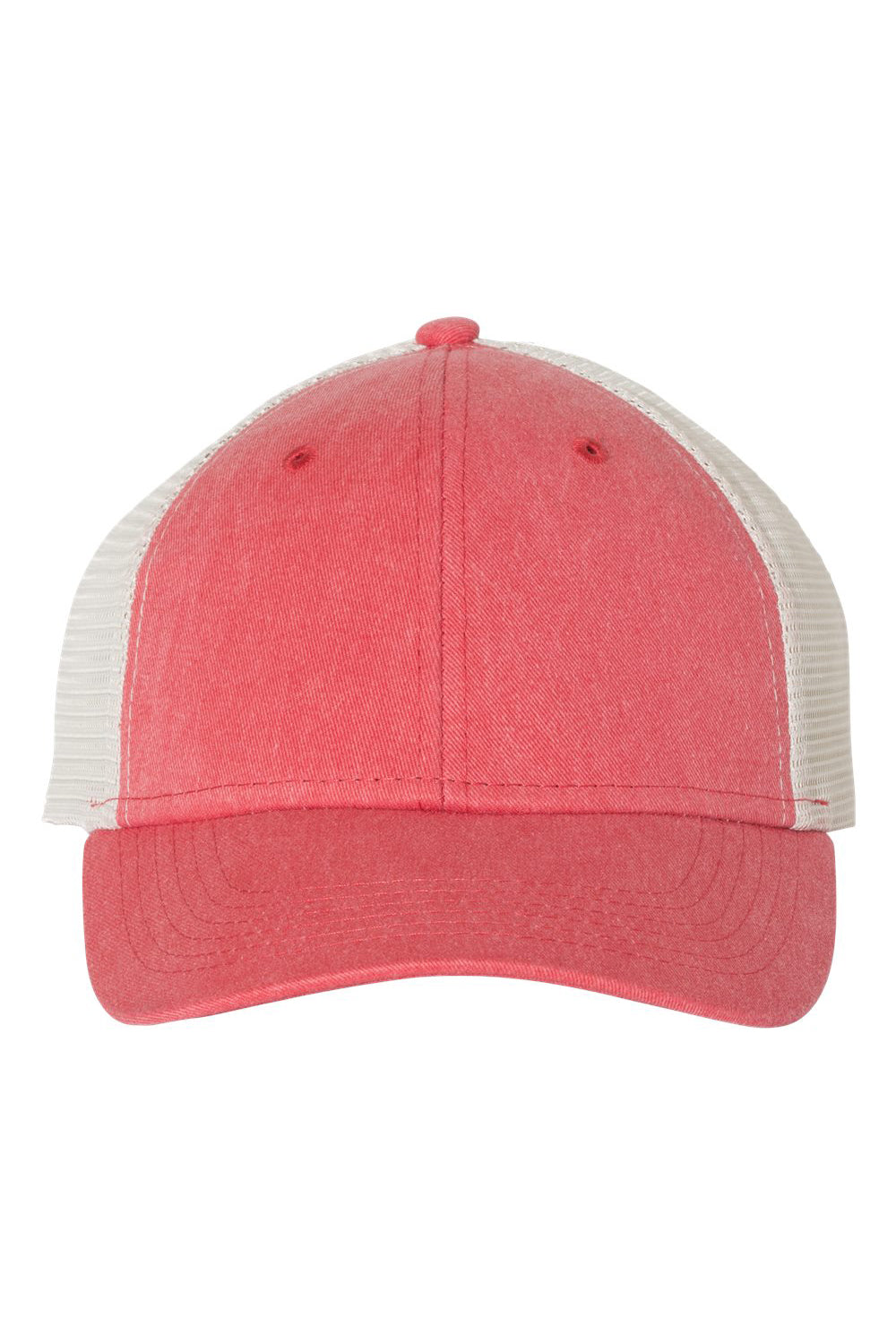 Sportsman SP530 Mens Pigment Dyed Hat Red/Stone Flat Front