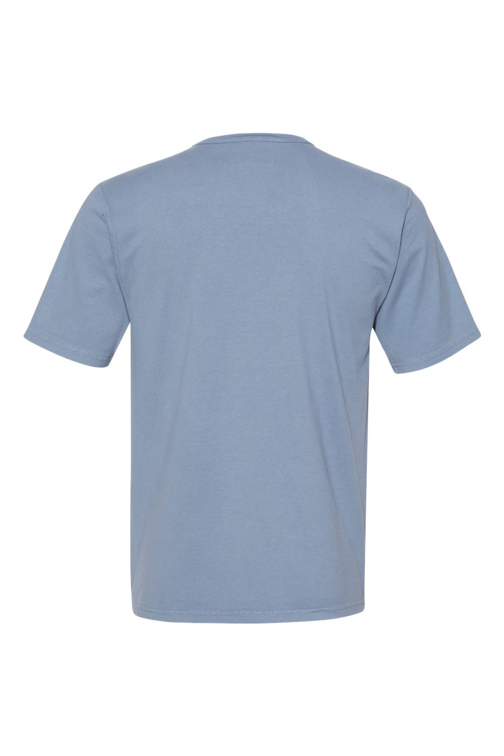 Champion CD100 Mens Garment Dyed Short Sleeve Crewneck T-Shirt Saltwater Blue Flat Back