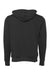 Bella + Canvas BC3719/3719 Mens Sponge Fleece Hooded Sweatshirt Hoodie DTG Dark Grey Flat Back