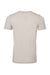 Bella + Canvas BC3001CVC/3001CVC Mens Heather CVC Short Sleeve Crewneck T-Shirt Heather Cool Grey Flat Back