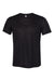 Bella + Canvas 3880C/3880 Mens Short Sleeve Crewneck T-Shirt Black Flat Front