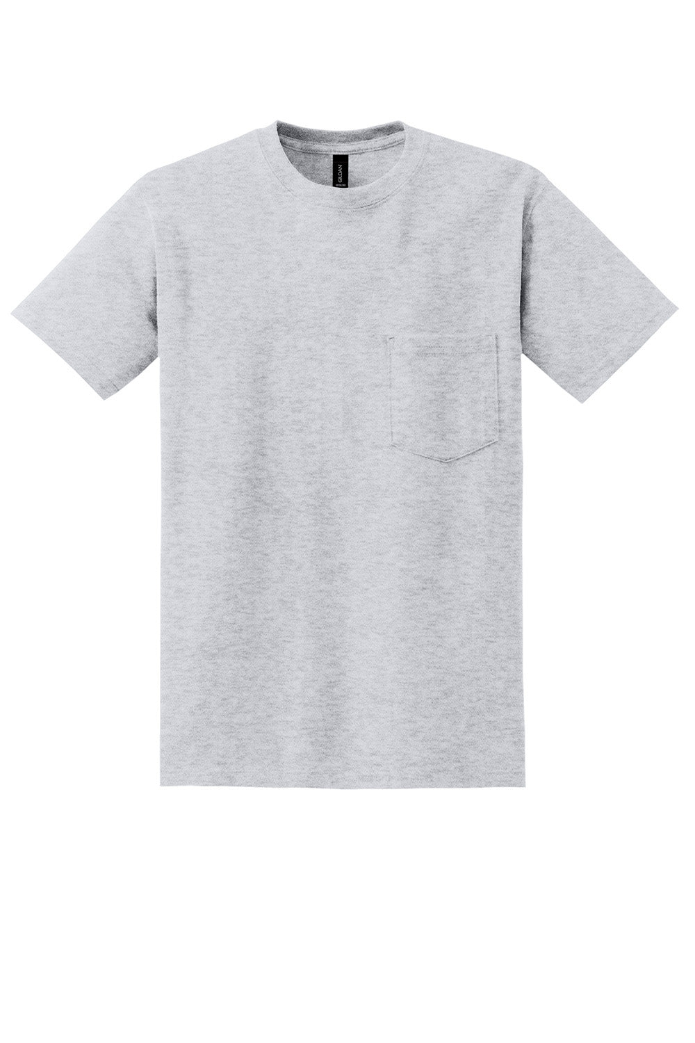 Gildan 8300/G830 Mens DryBlend Moisture Wicking Short Sleeve Crewneck T-Shirt w/ Pocket Ash Grey Flat Front