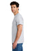 Gildan 8300/G830 Mens DryBlend Moisture Wicking Short Sleeve Crewneck T-Shirt w/ Pocket Ash Grey Model Side