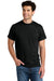 Gildan 8300/G830 Mens DryBlend Moisture Wicking Short Sleeve Crewneck T-Shirt w/ Pocket Black Model Front