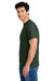 Gildan 8300/G830 Mens DryBlend Moisture Wicking Short Sleeve Crewneck T-Shirt w/ Pocket Forest Green Model Side