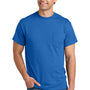 Gildan Mens DryBlend Moisture Wicking Short Sleeve Crewneck T-Shirt w/ Pocket - Royal Blue