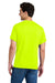 Gildan 8300/G830 Mens DryBlend Moisture Wicking Short Sleeve Crewneck T-Shirt w/ Pocket Safety Green Model Back