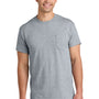 Gildan Mens DryBlend Moisture Wicking Short Sleeve Crewneck T-Shirt w/ Pocket - Sport Grey