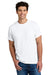 Gildan 8300/G830 Mens DryBlend Moisture Wicking Short Sleeve Crewneck T-Shirt w/ Pocket White Model Front