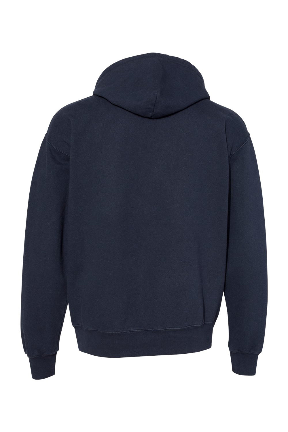 Champion CD450 Mens Garment Dyed Hooded Sweatshirt Hoodie Navy Blue Flat Back