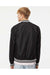 Independent Trading Co. EXP52BMR Mens Full Zip Bomber Jacket Black/White Model Back