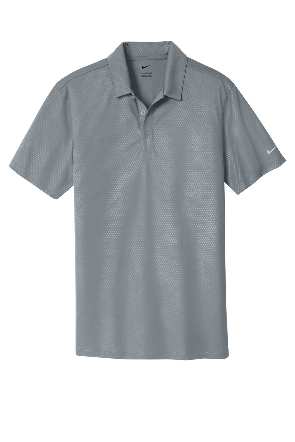 Nike 838964 Mens Dri-Fit Moisture Wicking Short Sleeve Polo Shirt Cool Grey Flat Front