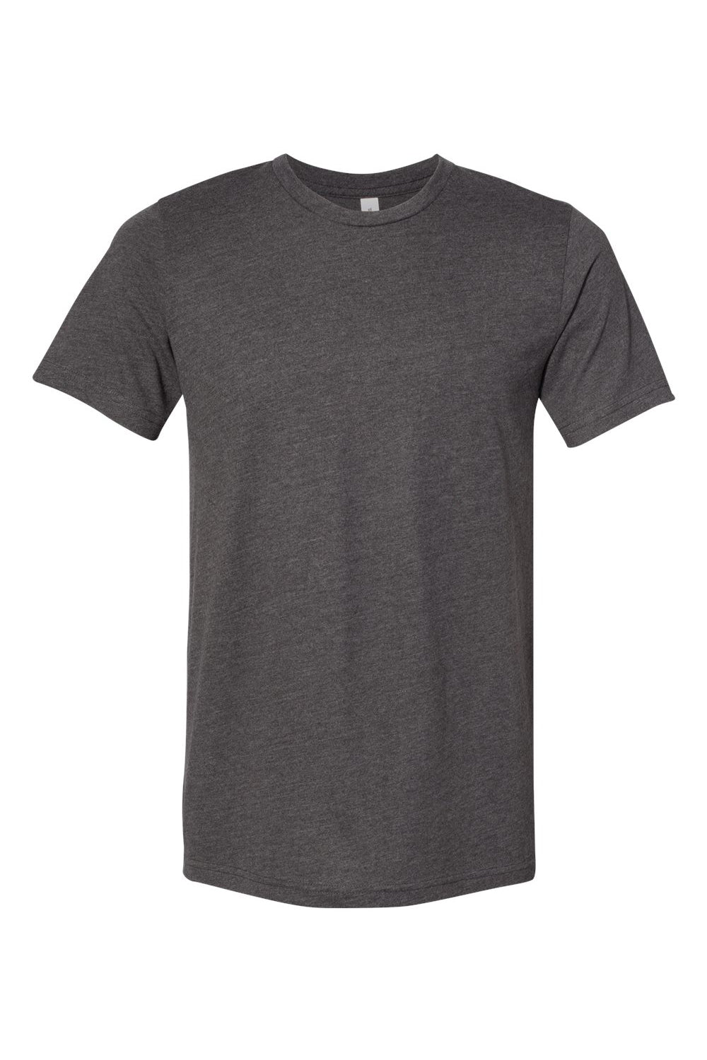 Bella + Canvas BC3301/3301C/3301 Mens Jersey Short Sleeve Crewneck T-Shirt Heather Dark Grey Flat Front