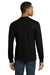 Gildan 8400/G840 Mens DryBlend Moisture Wicking Long Sleeve Crewneck T-Shirt Black Model Back