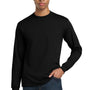 Gildan Mens DryBlend Moisture Wicking Long Sleeve Crewneck T-Shirt - Black