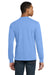 Gildan 8400/G840 Mens DryBlend Moisture Wicking Long Sleeve Crewneck T-Shirt Carolina Blue Model Back