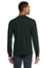 Gildan 8400/G840 Mens DryBlend Moisture Wicking Long Sleeve Crewneck T-Shirt Forest Green Model Back