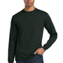 Gildan Mens DryBlend Moisture Wicking Long Sleeve Crewneck T-Shirt - Forest Green