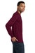 Gildan 8400/G840 Mens DryBlend Moisture Wicking Long Sleeve Crewneck T-Shirt Maroon Model Side