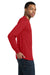 Gildan 8400/G840 Mens DryBlend Moisture Wicking Long Sleeve Crewneck T-Shirt Red Model Side