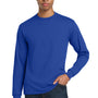 Gildan Mens DryBlend Moisture Wicking Long Sleeve Crewneck T-Shirt - Royal Blue