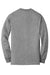 Gildan 8400/G840 Mens DryBlend Moisture Wicking Long Sleeve Crewneck T-Shirt Heather Graphite Grey Flat Back