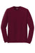 Gildan 8400/G840 Mens DryBlend Moisture Wicking Long Sleeve Crewneck T-Shirt Maroon Flat Front