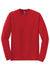 Gildan 8400/G840 Mens DryBlend Moisture Wicking Long Sleeve Crewneck T-Shirt Red Flat Front