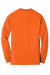 Gildan 8400/G840 Mens DryBlend Moisture Wicking Long Sleeve Crewneck T-Shirt Safety Orange Flat Back