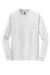 Gildan 8400/G840 Mens DryBlend Moisture Wicking Long Sleeve Crewneck T-Shirt White Flat Front