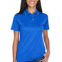 UltraClub Womens Cool & Dry Moisture Wicking Short Sleeve Polo Shirt - Royal Blue