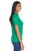 UltraClub 8404 Womens Cool & Dry Moisture Wicking Short Sleeve Polo Shirt Kelly Green Model Side