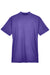 UltraClub 8404 Womens Cool & Dry Moisture Wicking Short Sleeve Polo Shirt Purple Flat Back